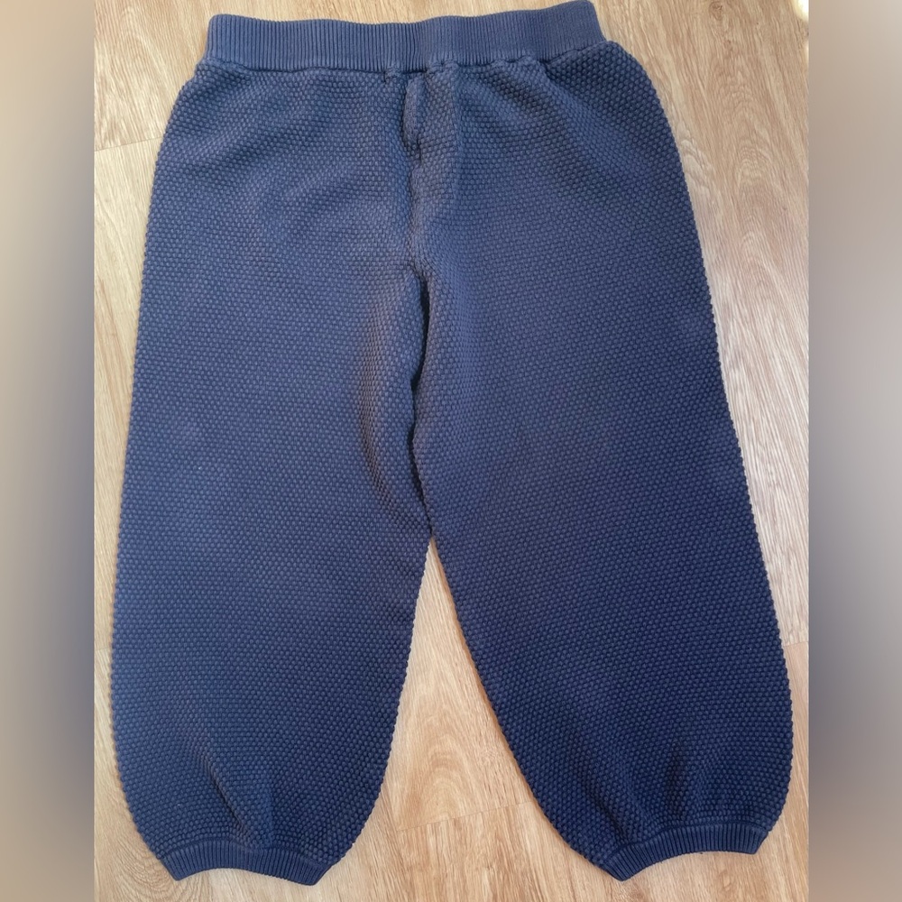 Free People FP Beach Hailee Knit Pants Jogger Balloon Medium navy blue - Picture 9 of 9